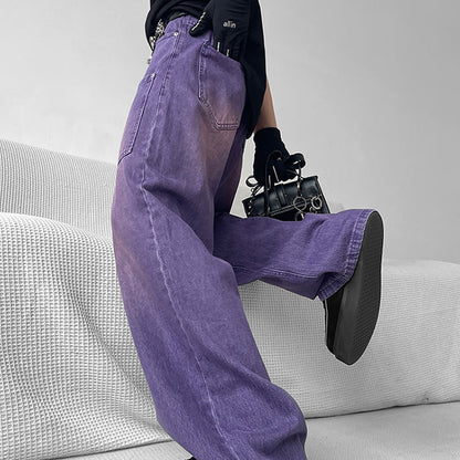 Purple Baggy Jeans