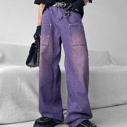 Purple Baggy Jeans