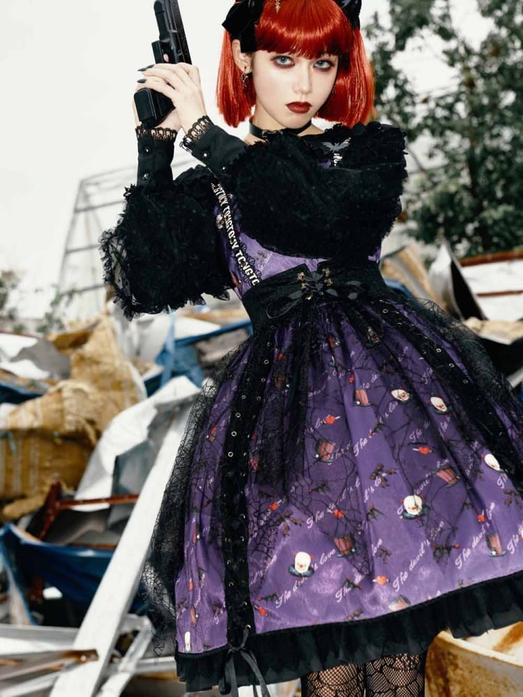Halloween Lolita Gothic Jumper Skirt