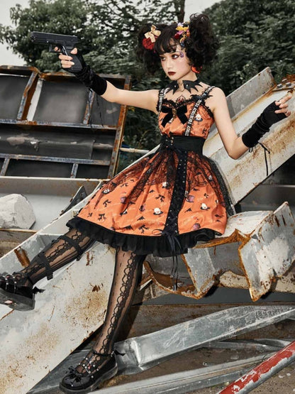 Halloween Lolita Gothic Jumper Skirt