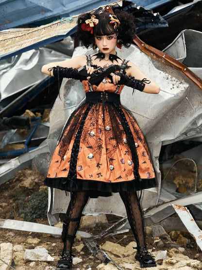 Halloween Lolita Gothic Jumper Skirt