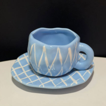 Ceramic Flower Cup And Saucer Set Wonderland Case