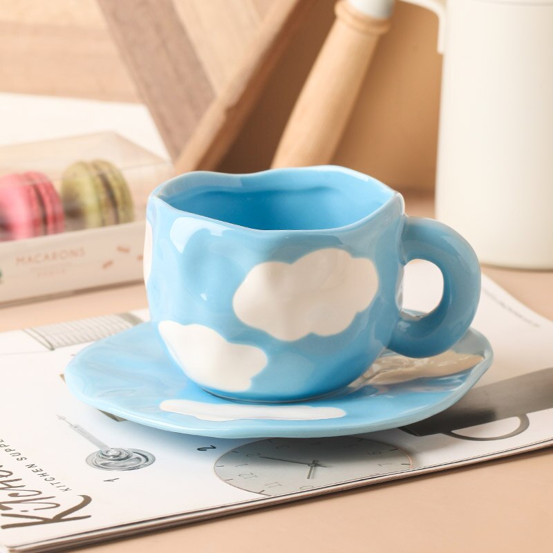 Ceramic Flower Cup And Saucer Set Wonderland Case