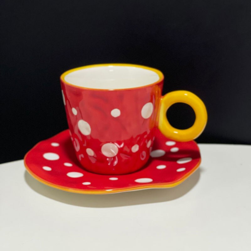 Ceramic Flower Cup And Saucer Set Wonderland Case