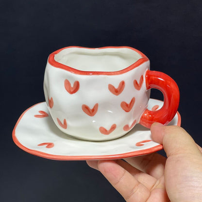 Ceramic Flower Cup And Saucer Set Wonderland Case