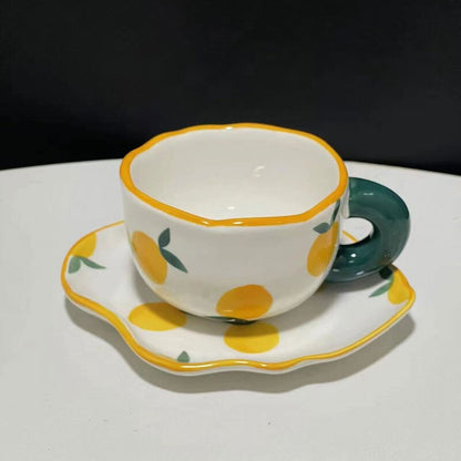 Ceramic Flower Cup And Saucer Set Wonderland Case