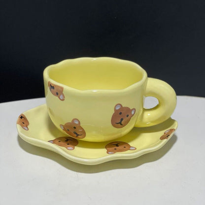 Ceramic Flower Cup And Saucer Set Wonderland Case