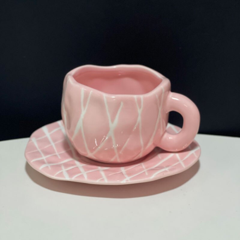 Ceramic Flower Cup And Saucer Set Wonderland Case