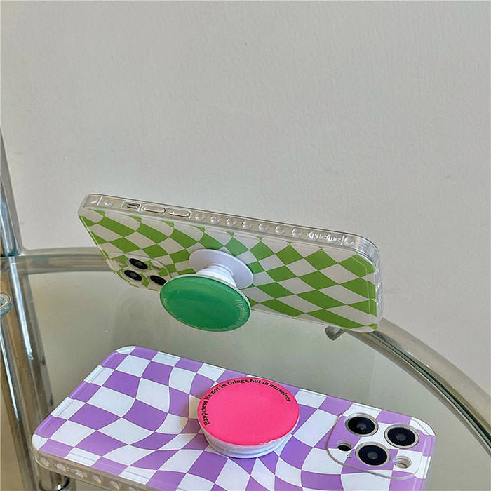 Green Checker iPhone Case