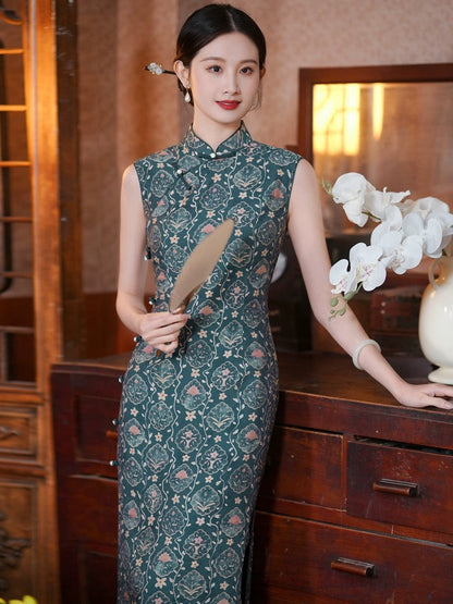 Elegant Classic Floral Cheongsam