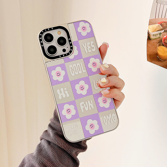 Purple Floral iPhone Case