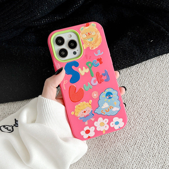 Cartoon Pink iPhone Case