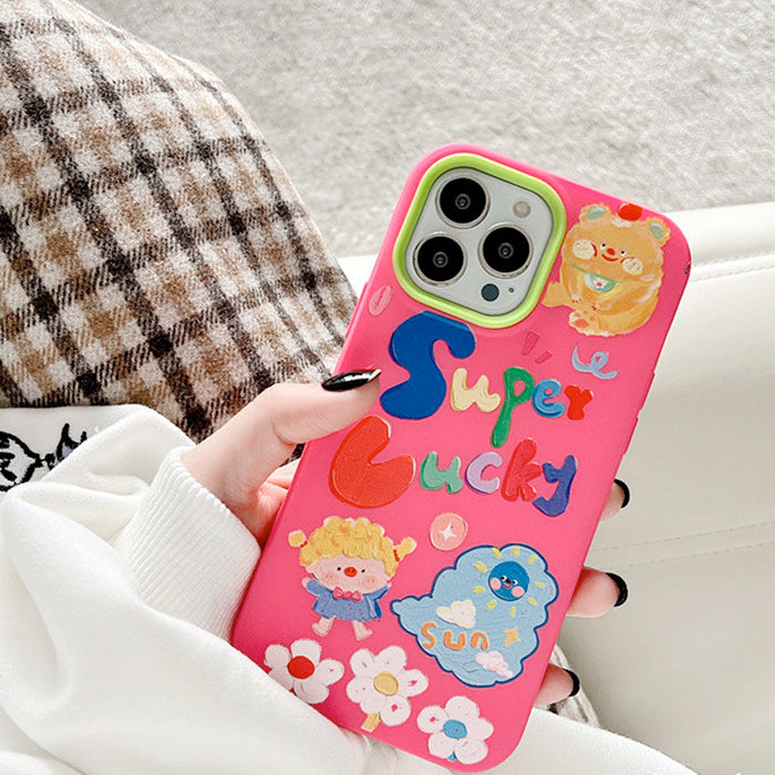 Cartoon Pink iPhone Case