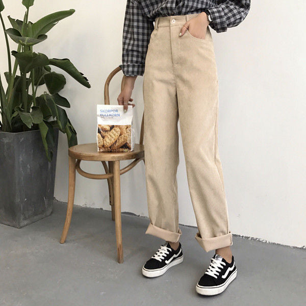 Wide Leg Corduroy Pants