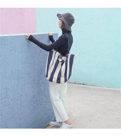 Striped Tote Bag