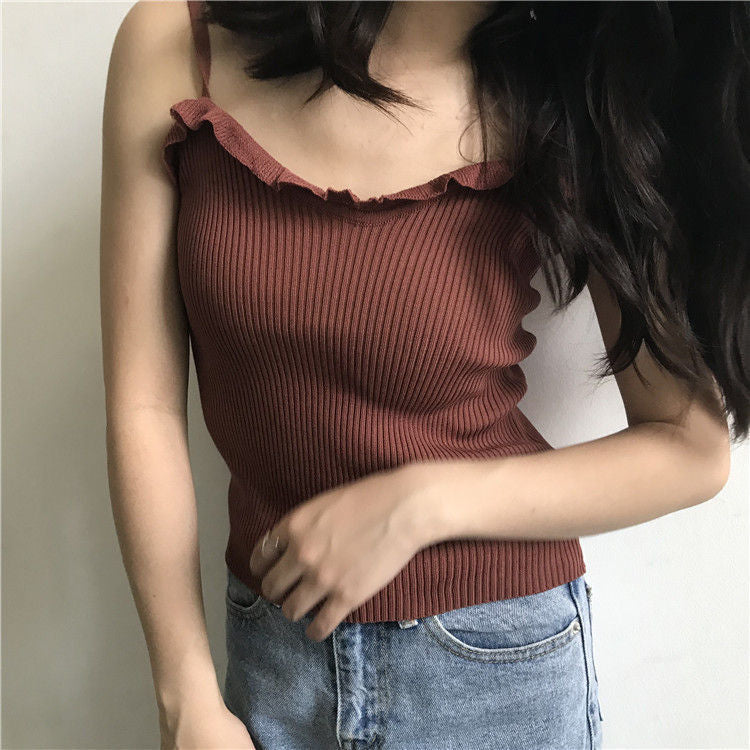 Ruffled Camisole Top