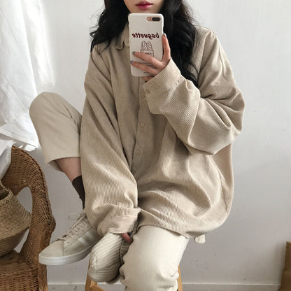 Oversized Corduroy Shirt