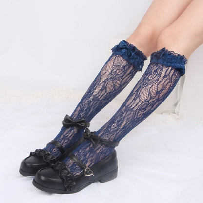 Lace Knee High Socks