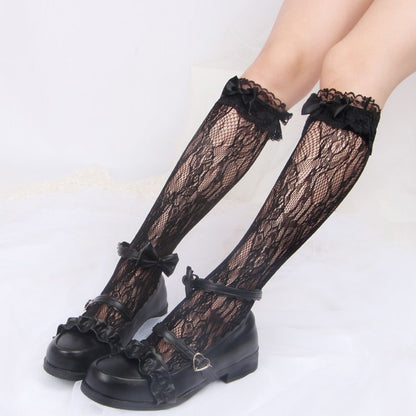 Lace Knee High Socks