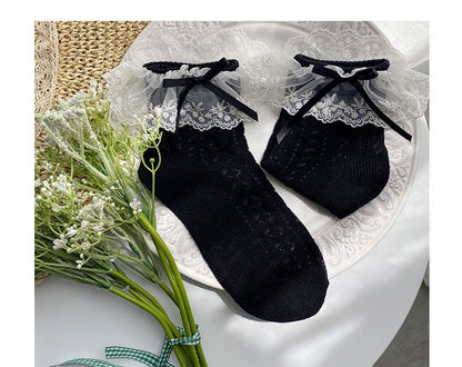 Perforated Lace Socks