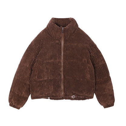 Padded Zip Corduroy Jacket