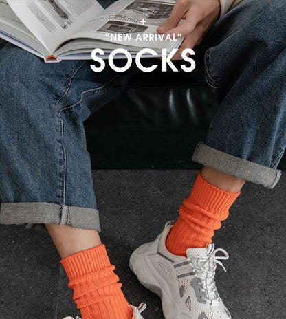 Set Of 3 Pairs: Plain Socks