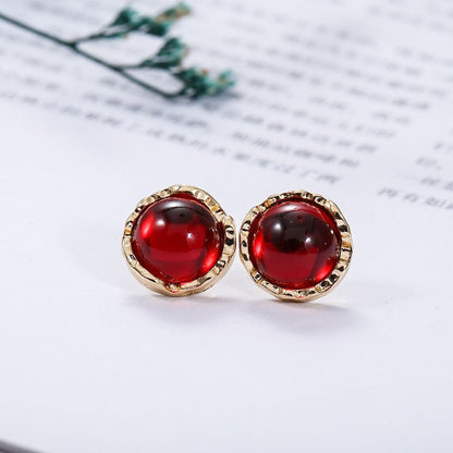 Gemstone Alloy Earring Egirldoll