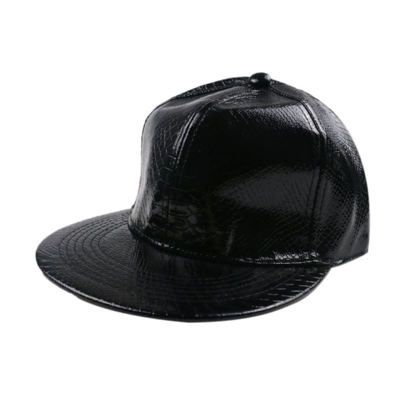 Faux Leather Baseball Cap