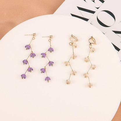 Flower Resin Dangle Earring