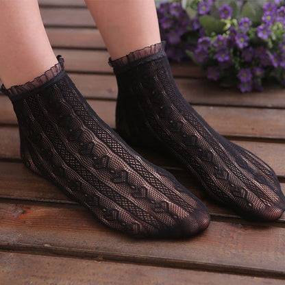 Frill Trim Lace Socks