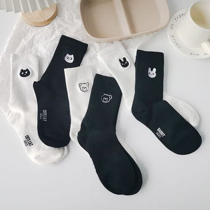 Set Of 3 Pairs: Animal Socks