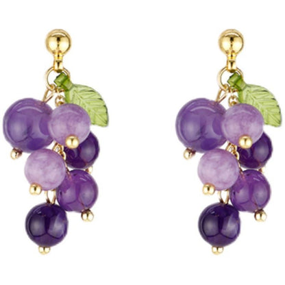 Grapes Acrylic Dangle Earring