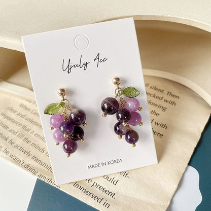 Grapes Acrylic Dangle Earring