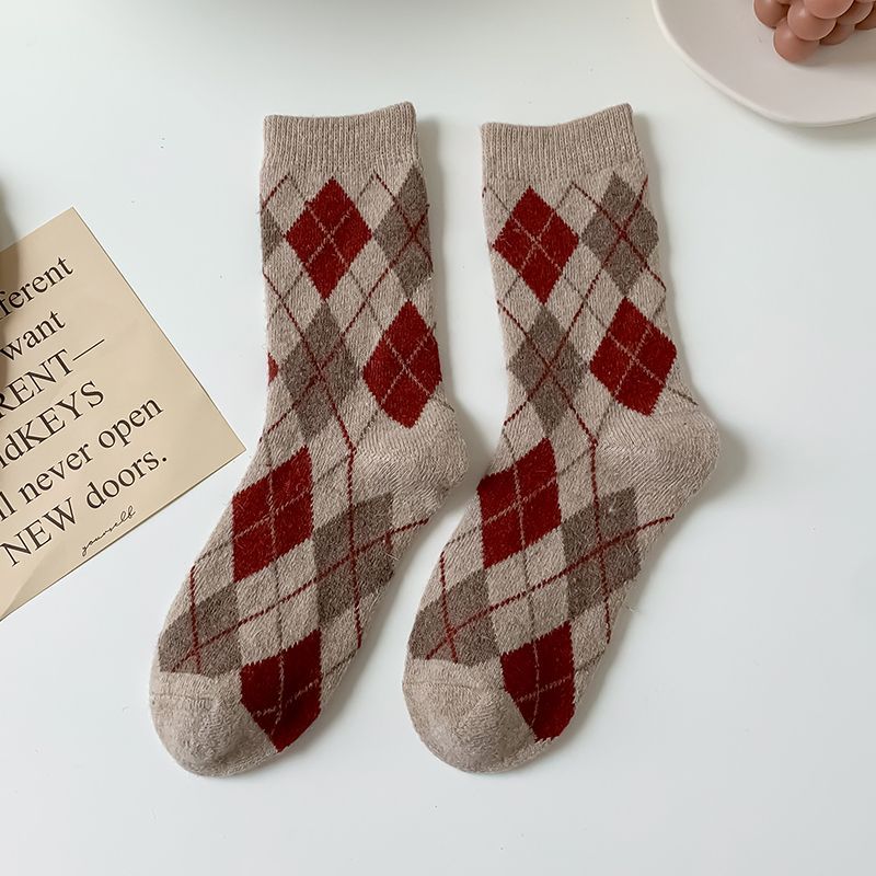 Set of 3: Argyle Socks