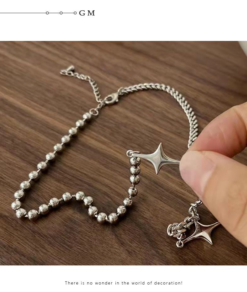 Star Pendant Stainless Steel Necklace