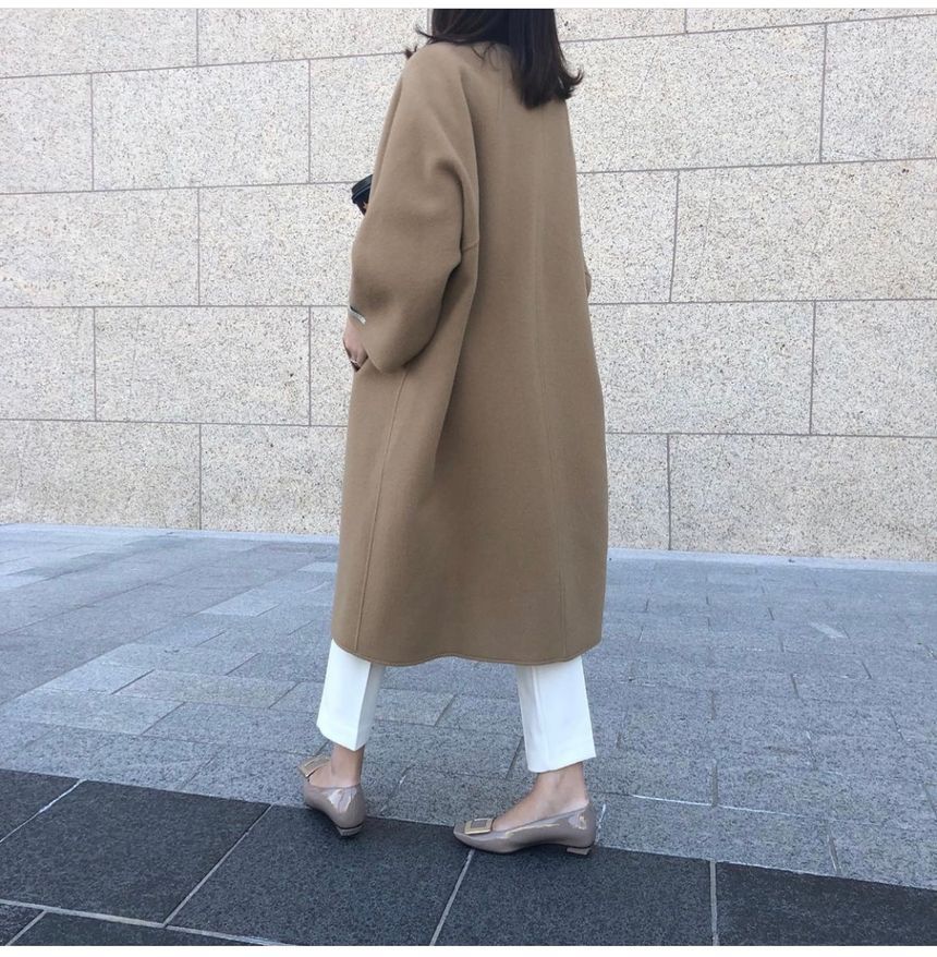 Open-Front Midi Coat