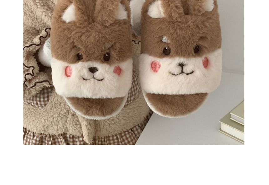 Animal Fleece Home Slippers