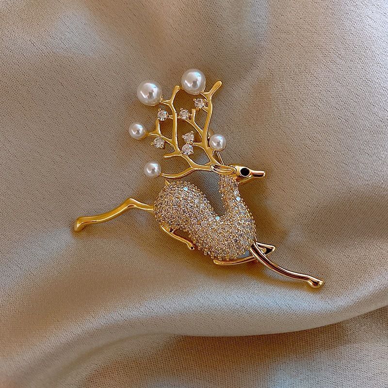 Brooch Steel Pearl