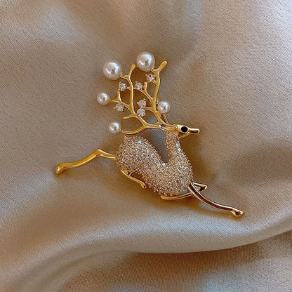 Brooch Steel Pearl