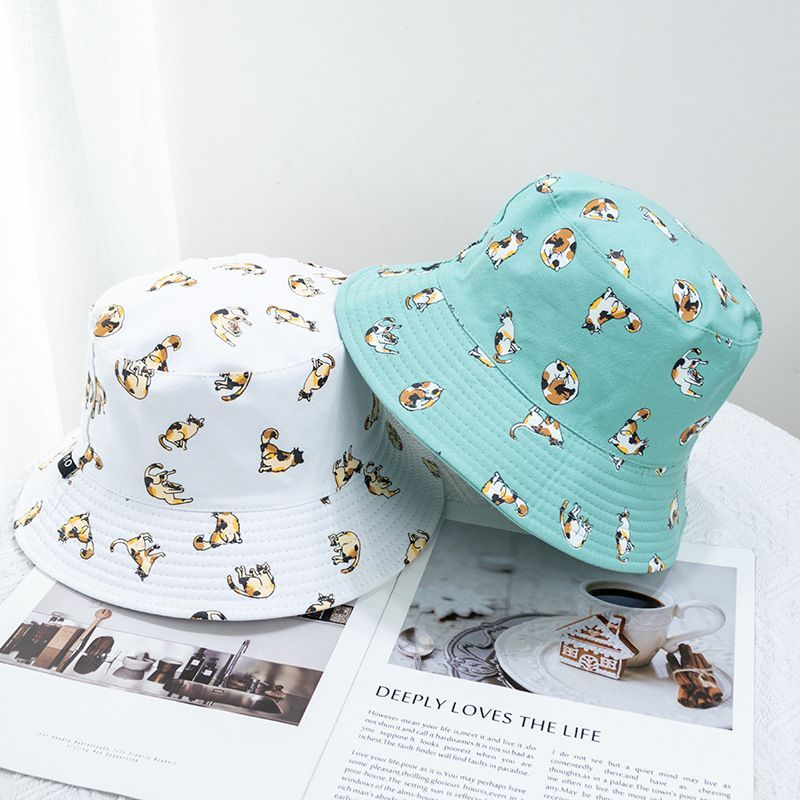 Bucket Cat Hat Reversible