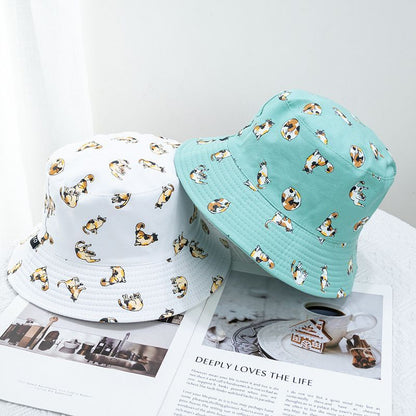 Bucket Cat Hat Reversible