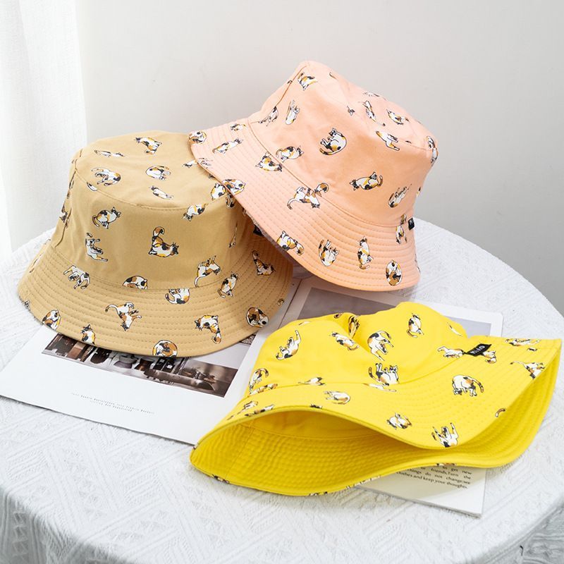 Bucket Cat Hat Reversible