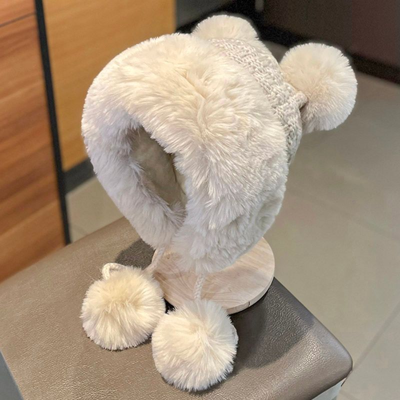 Fluffy Beanie Pom Panel