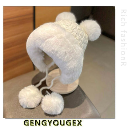 Fluffy Beanie Pom Panel