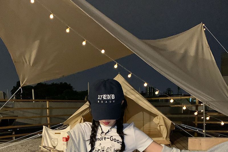 Print Short-Sleeve Cartoon T-Shirt Cropped