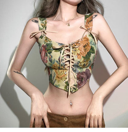 Corset Top Floral