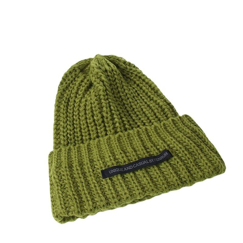 Knit Lettering Beanie Applique