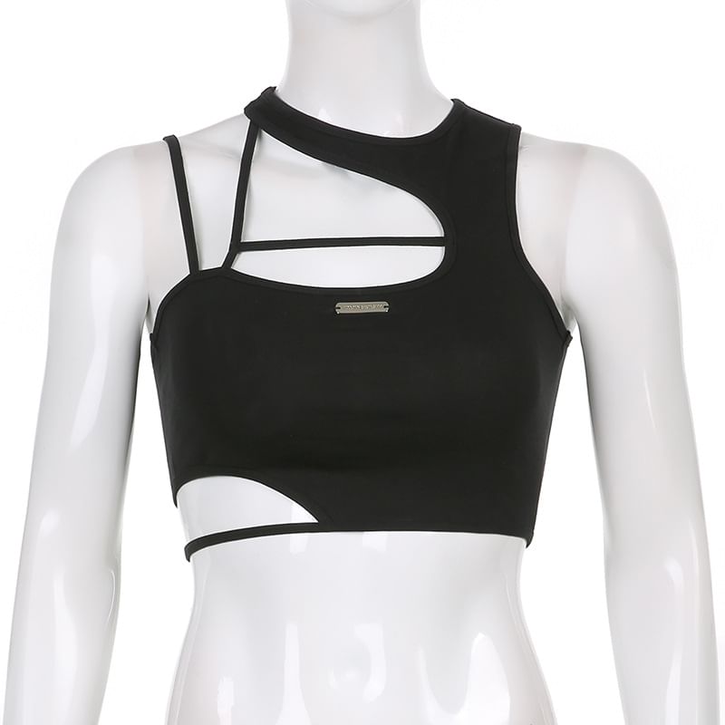 Plain Top Tank Cropped Cutout