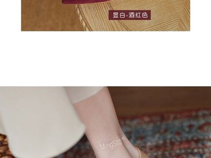 Heel Pointy-Toe Mary Pumps Jane Stiletto