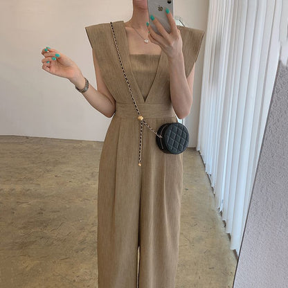 Sleeveless Wide Leg Jumpsuit